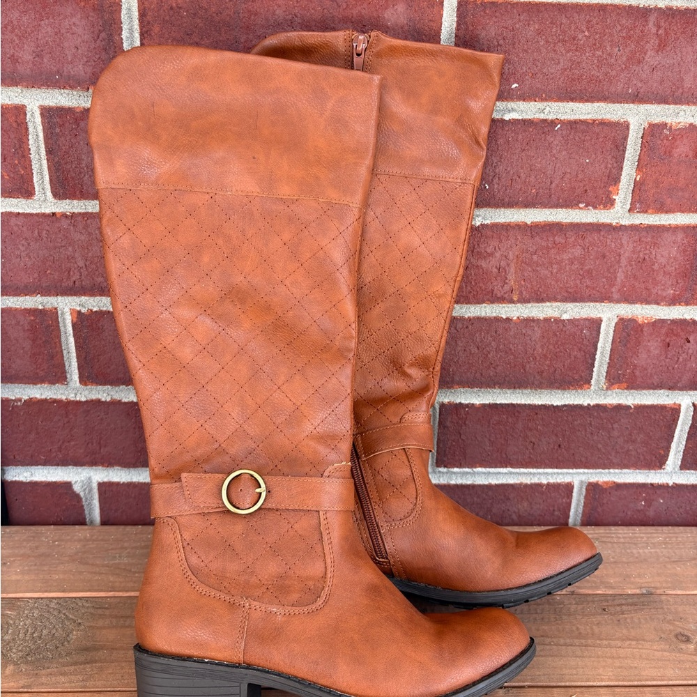 St. John's Bay Tan Over the Knee Boots